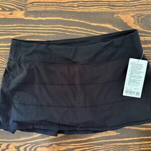 Lululemon Pace Rival MR Skirt - black, size 12